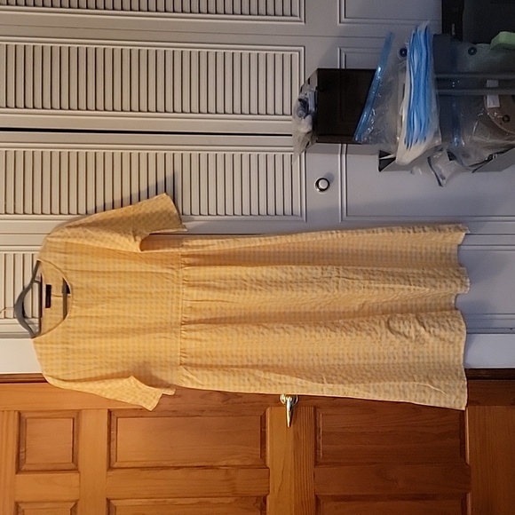 Gingham Midi Dress - Picture 1 of 7